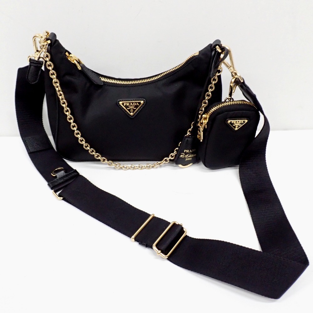 Prada Shoulder Bag Re Edition Re Black